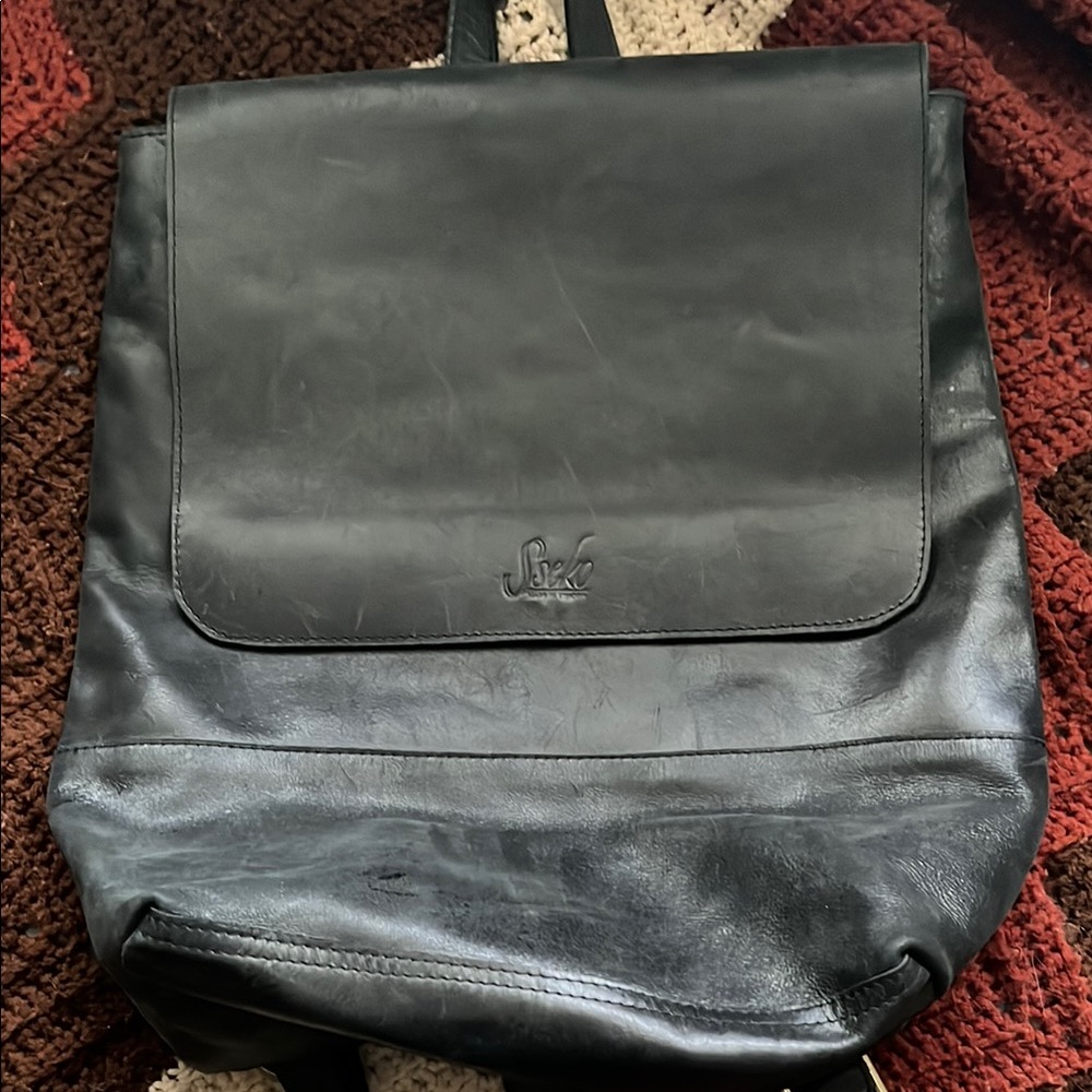 Sseko Black Backpack Minimalist Design